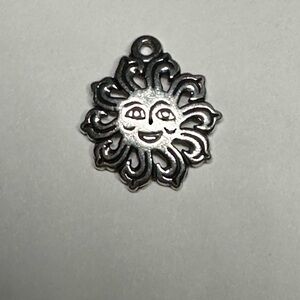 James Avery Retired Sunbeam Charm Sterling Silver Sun Face